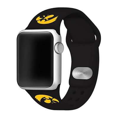 NCAA Iowa Hawkeyes Silicone Apple Watch Band 42mm