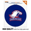 American University Secondary Logo Automotive Car Window Locker Circle Bumper Sticker - 3 of 4
