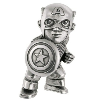 Royal Selangor Hand Finished Marvel Collection Pewter Captain America Miniature Figurine Gift