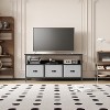 TV Stand for Bedroom with 3 Fabric Drawer, TV Cabinet , Space-Saving TV Console Table with Storage, Entertainment Center with Open Shelf - 2 of 4