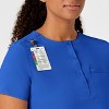 Wink RENEW Women's Mandarin Collar Tuck-In Scrub Top, 5X. - 3 of 4