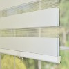 Versailles Cordless Zebra Privacy Room Darkening Shade for Windows Eggshell - 2 of 4