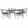 vidaXL Garden Dining Set Black, Dark Grey - 2 of 4