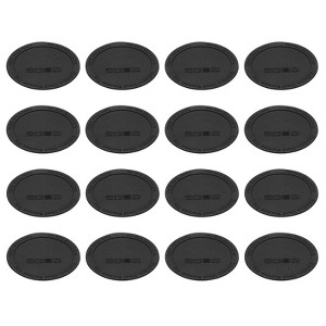 Unique Bargains Rubber Silicone Black Coasters - 1 of 4
