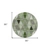 Green And Fern Green Geometric Washable Indoor Outdoor Area Rug - 3 of 4