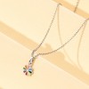 Girls' Vibrant Floral Sterling Silver Necklace - In Season Jewelry - 2 of 3