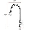 Elegant Lighting Sem Single Handle Pull Down Sprayer Kitchen Faucet in Chrome - 4 of 4