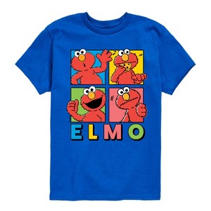 Boys' - Sesame Street - Elmo Faces Short Sleeve Graphic T-Shirt - 1 of 4