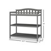 Child Craft Arch Top Infant Changing Table, Water-Resistant Pad and Safety Strap, Anti-Tip Kit Included to Prevent Tipping, Baby Safe Finish - 4 of 4