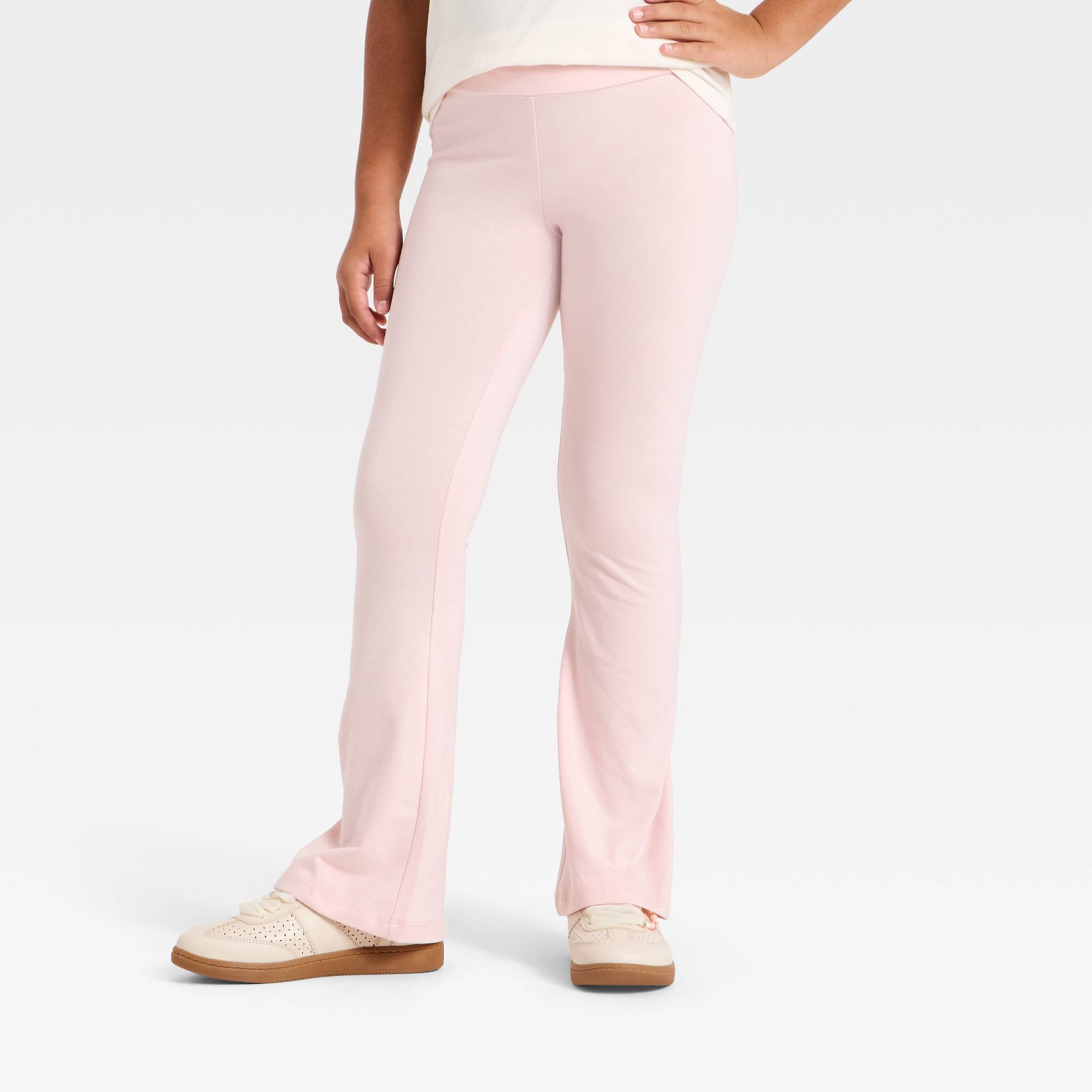 Girls' Flare Leggings - Cat & Jack™ Pink L