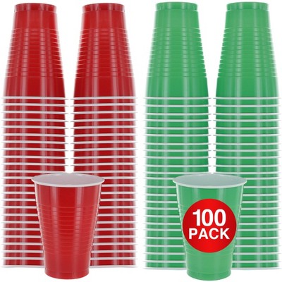 SparkSettings Disposable Plastic Cups 12oz, 50 Pack