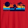 Men's - Disney - Mickey Sunset Pattern Long Sleeve Graphic T-Shirt - 2 of 3