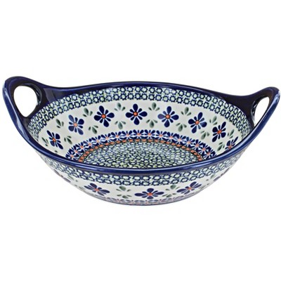 Zaklady Mosaic Flower Large Mixing Bowl Polish Pottery