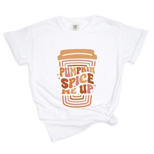 Simply Sage Market Pumpkin Spice Me Up Cup Garment Dyed Tee - 1 of 4
