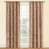 Collections Etc Elegant Leaf Embroidered Rod Pocket Top Curtain Panel - 2 of 3
