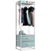 Sorbus Clothing Rack with Drawers and Wood Top - 3 of 4