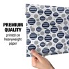 Monmouth University Stripes Premium Gift Wrap Wrapping Paper Roll 30x72 - 4 of 4