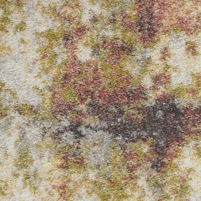 Abstract Tawny Golden 5'3" x 7'3" Synthetic Easy-Care Rug