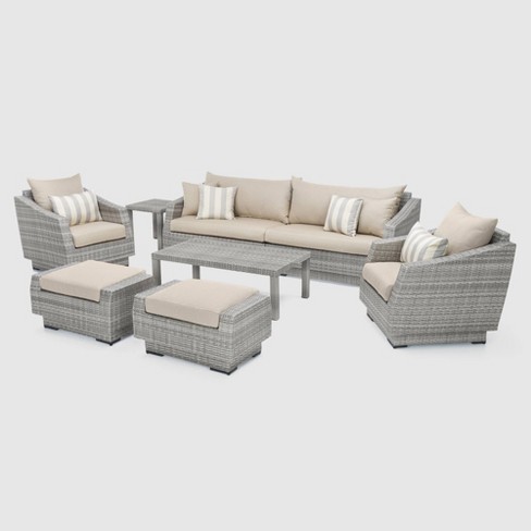 Cannes 8pc Sofa And Club Chair Seating, Rst Patio Furniture Covers