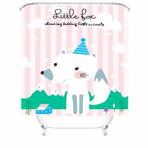 Little Fox Shower Curtains for Bathroom Waterproof Fabric Bath Curtain Durable Soft Stylish Bathroom Decor 72x72 Inch - 1 of 1