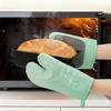 REGALWOVEN Soft Oven Mitts, Heat-Resistant Cooking Gloves, Thick Cotton Lining, Gripping for Baking, Grilling, 2Pcs Kitchen Mitts - 4 of 4