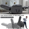 NicBex Chenille Lift Recliner Chair for Elderly,Cozy Massage Chairs with Massage and Lumbar Heating,Modern Reclining Chairs for Living Room - 2 of 4