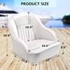 Pontoon Captain Bucket Seat with Thickened Sponge Padding Fishing Chair for Boats Sightseeing Speedboat Canoe - 3 of 4
