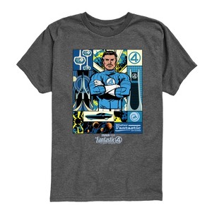 Boys' - Marvel - Fantastic Four Mister Fantastic Reed Richards Short Sleeve Graphic T-Shirt - 1 of 4