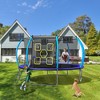 Whisen 12FT Trampoline with Enclosure, Recreational Trampolines with Ladder, ASTM Approval Trampoline for Kids - 3 of 4