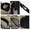 Unique Bargains Pet Carrier Portable Backpack for Cats and Small Dogs 14.96"x8.66"x15.75" Khaki - 4 of 4