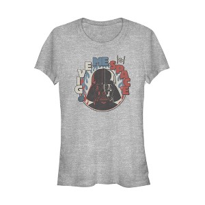 Juniors Womens Star Wars Give Me Space Darth Vader Circle T-Shirt - 1 of 3