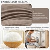 Bekrvio Multiple Sizes Headboard Pillow Wedge Reading Support Backrest Cushion with Pocket & Removable Cover for Bed Sofa Daybed - 4 of 4
