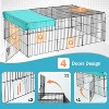 BestMassage Chicken Coop Outdoor Pet Playpen Chicken Run Rabbit Cage with Weatherproof Cover - 4 of 4