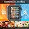 ROVSUN Insulated Food Pan Carrier, Hot Box Food Warmer w/Wheels Double Buckles and Handles, Stackable Hot Boxes for Catering Restaurant - 2 of 4
