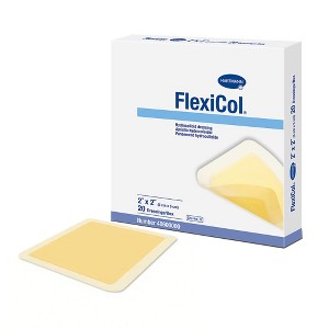 Hartmann FlexiCol Hydrocolloid Dressing 2 x 2" Square Beveled Edge Without Backing 48600000 20 per Box - 1 of 4