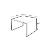 Azar Displays Clear Acrylic Riser Pedestal Display 3.5"W x 3.5"D x 3.5"H, 4-Pack - 3 of 4