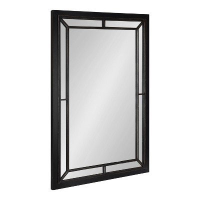 24" x 36" Audubon Rectangle Wall Mirror Black - Kate & Laurel All Things Decor