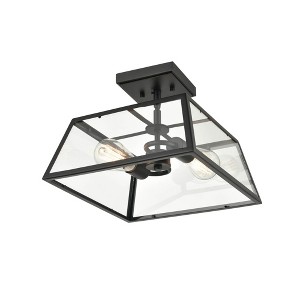 Millennium Lighting Grant 2 - Light Flush Mount in  Powder Coated Black - 1 of 4