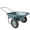 Garden Two Wheeled Trolley With 2 Large 15" Inflatable Wheels For Outdoor Lawn Yard Farm Ranch - 3 of 4