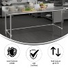 Flash Furniture Reese Commercial Grade 430 Stainless Steel 18 Gauge Nsf ...