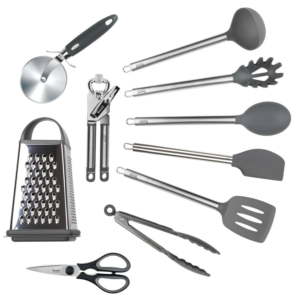 Tovolo Set of 11 Elements Stainless Steel Handled Utensil Set