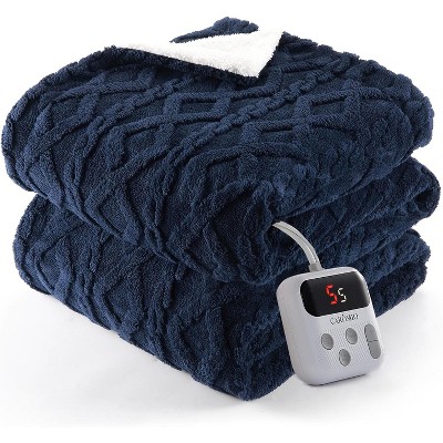 Heated Blanket, Soft Washable Electric Blanket, Heating Blanket for Bedding, With 10 Heat Settings, Sofa and Bed