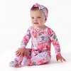 Gerber Baby and Toddler Girls' Buttery-Soft Snug Fit Footed Pajamas - Lilac Garden - 2T - 3 of 4