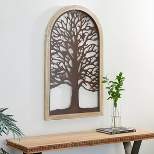 Metal Tree of Life Wall Decor with Arched Frame Bronze - Olivia & May