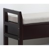 Airsurfer Storage Shoe Bench with Hidden Compartment and Cushioned Seat for Entryway and Living Room - 4 of 4