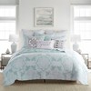 Mclain Paisley Euro Sham Set of 2 Seafoam - Levtex Home - 3 of 3