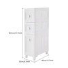 YIYIBYUS Bathroom Free Standing Narrow Slim Storage Cabinet with 3 Drawers - 4 of 4