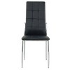 Brassex Set of 4 Orion Dining Chairs Black - 3 of 4
