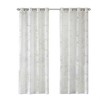 Palm Leaf Burnout Window Sheer White 50x95in - 4 of 4