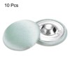 Unique Bargains Blouses Sweater Round Aluminum Cotton Fabric Cloth Covered Buttons 10 Pcs - 3 of 4